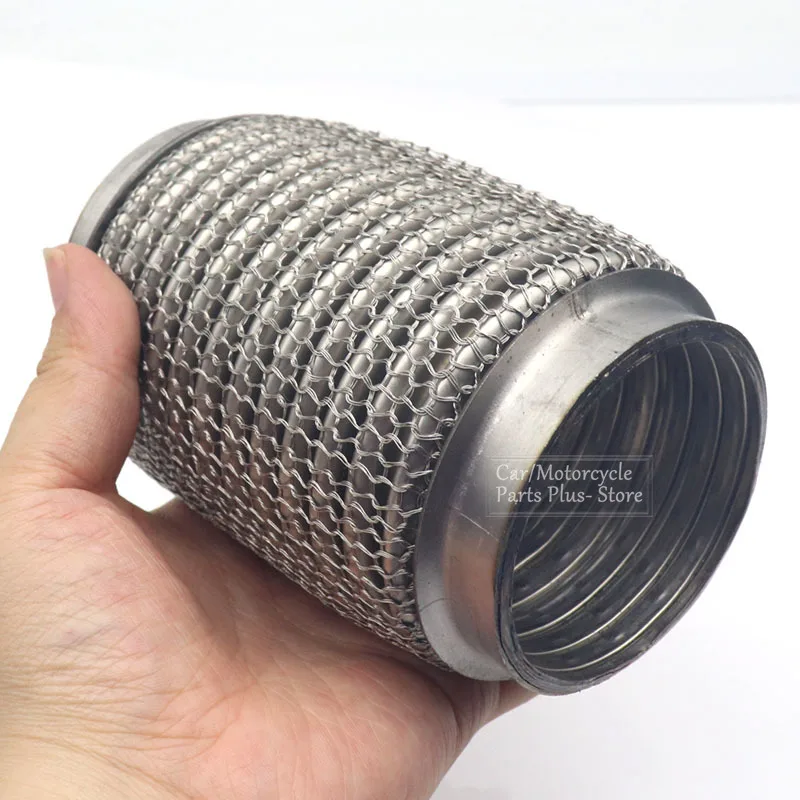 Inlet 65MM/75MM Car Exhaust Tube Stainless Steel Exhaust Flex Pipes Tube Flex Coupler With Interlock Super Flexible Mesh Bellows
