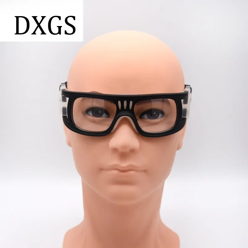 Protective sports glasses suitable for basketball and football.