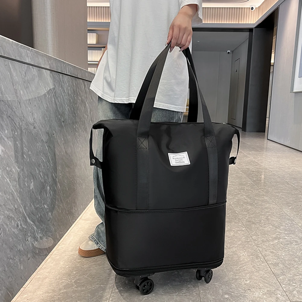 Rolling Expandable Luggage Bag - Travel Bag Lightweight Suitcase for Men and Women