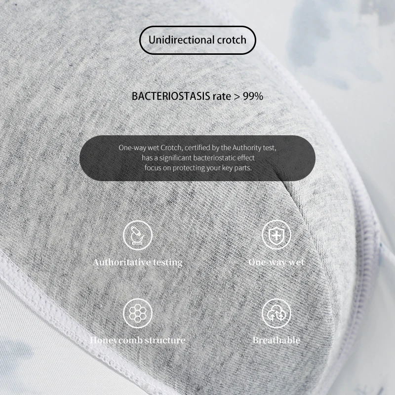 Cartelo Ice Silk Men Underwear 3A Grade Antibacterial Boxer Multi color Traceless Printed Underpants Elastic 3pcs Male panties