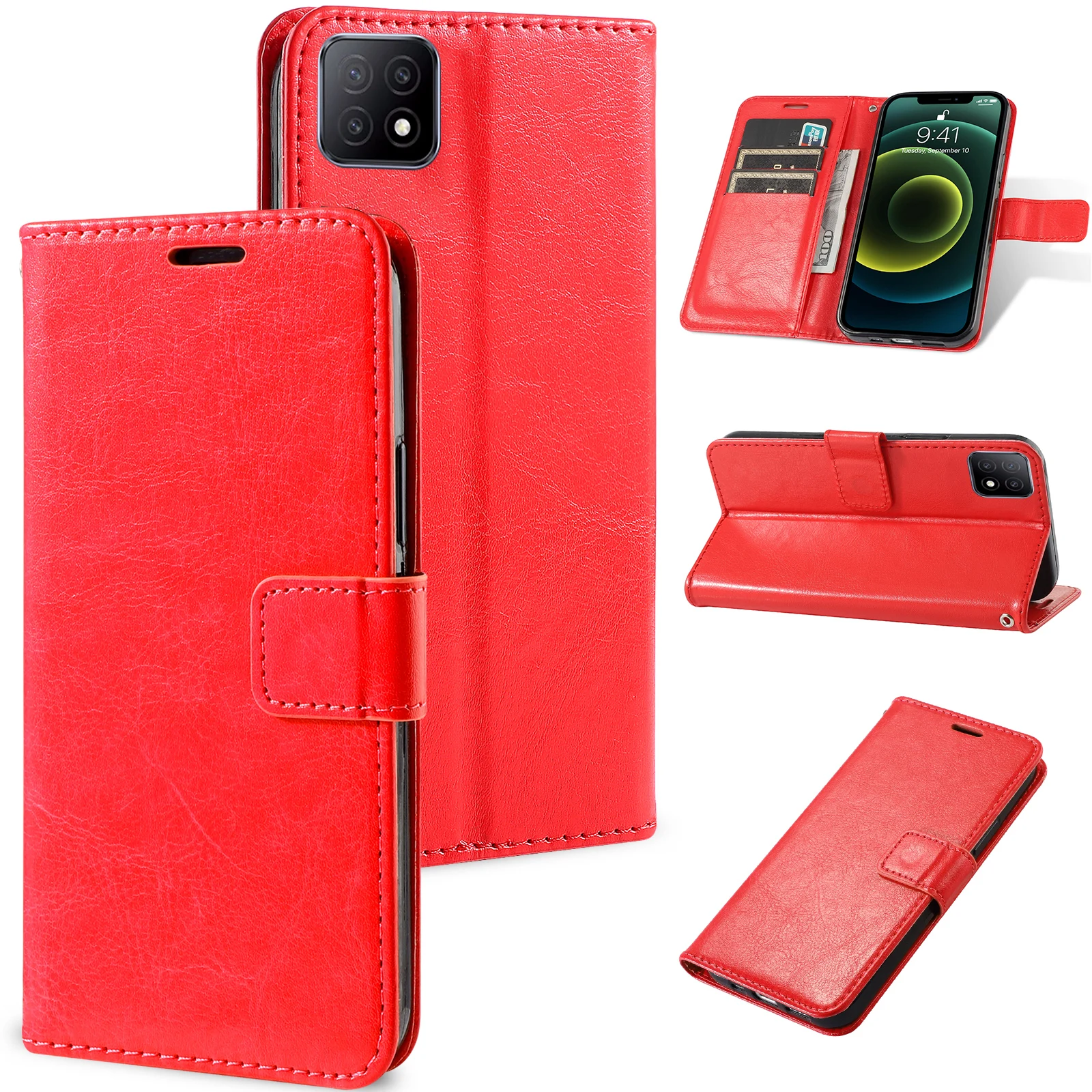 Leather Magnetic Flip Wallet Phone Case Cover