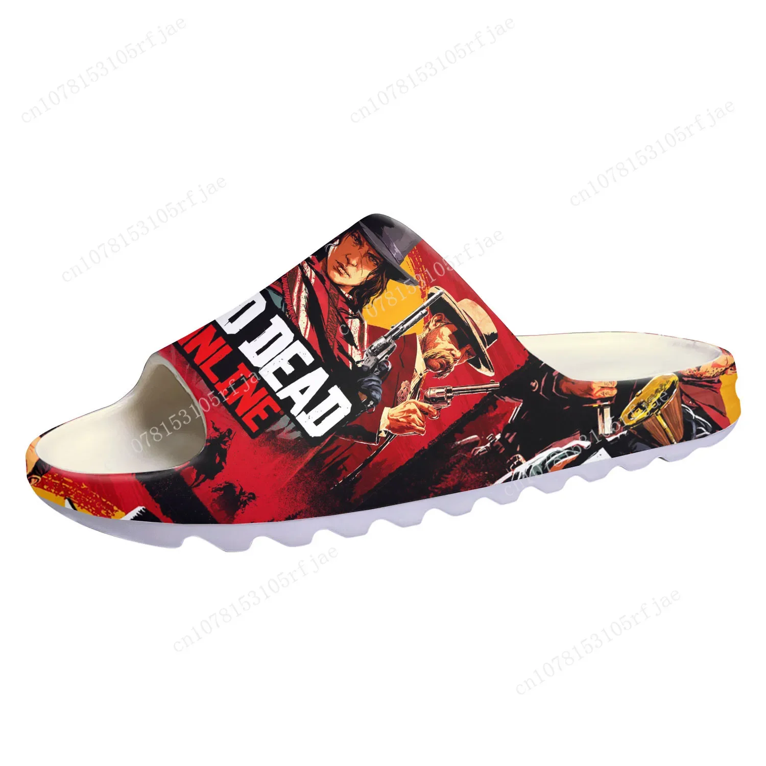 Video Game Red Dead Redemption Soft Sole Sllipers Mens Womens Teenager Home Clogs Custom Water Fashion Shoes on Shit Sandals