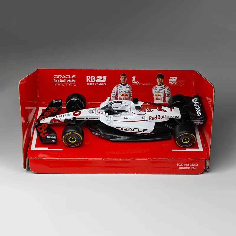 신규 입고 Bburago 1:43 2025 F1 일본 레드불 RB21 합금 미니어처 모델 페라리 SF25  44 Rb21 베르스타펜 Mcl39 W16 ? 자동차 장난감