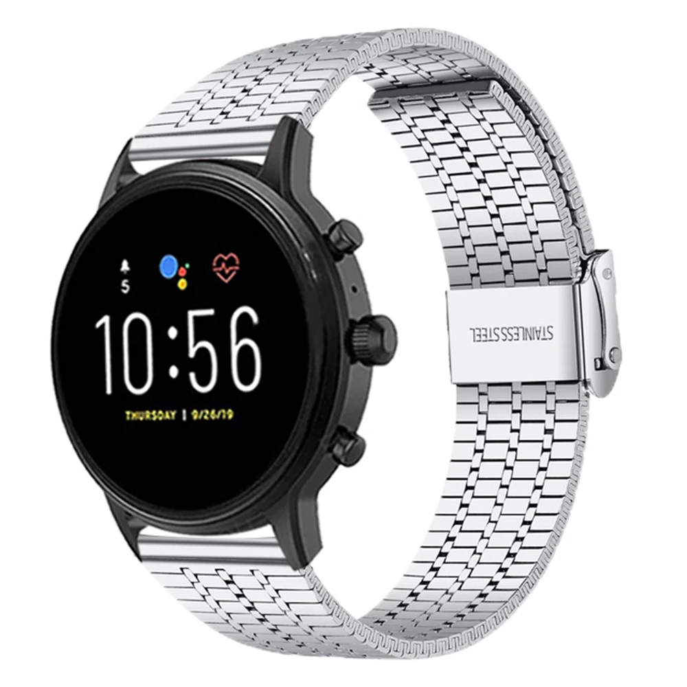 Premium Stainless Steel Watch Strap - Universal 22mm Metal Bracelet Band Accessories