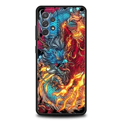 Dragon Design Soft Shell Phone Case - Protective and Stylish Cover - Samsung A22 5G (A1)