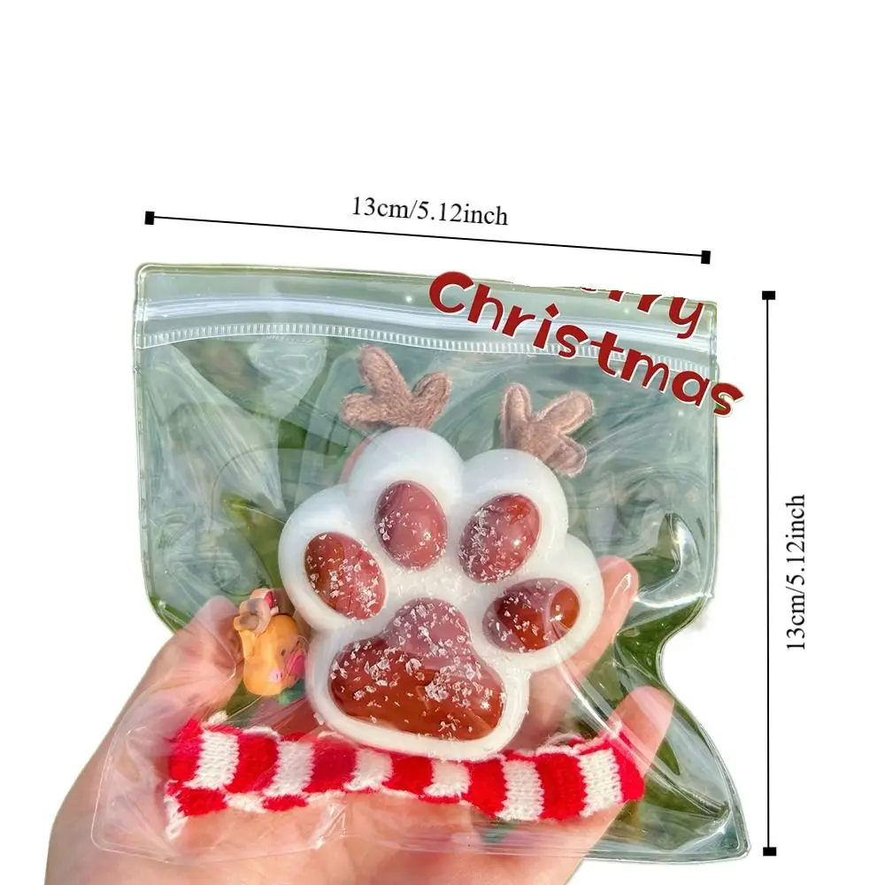 Novelty Squishy Squeeze Toy Slow Rebound Cat Paw Stretch Toys Bag Squeeze Decompression Toy Christmas Gift for Adult Kids 6
