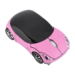 Enhanced Wireless Optical Mouse - 1600DPI Portable Design for Gaming and Office Use (Pink)