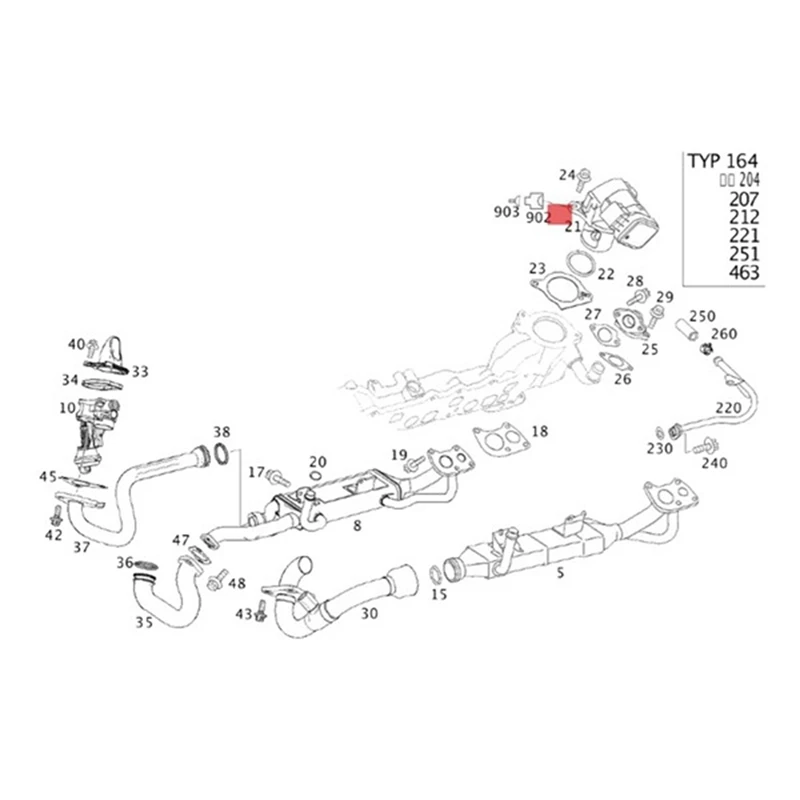 ڵ   ȯ , ޸- ML 300 ML 350 G350 GL350 G350 2005-2011  EGR  ׼