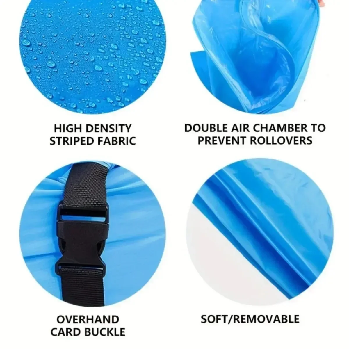 Outdoor Portable Inflatable Sofa Lounger Blow Sleeping Bag Couch For Hiking Picnics Backyard