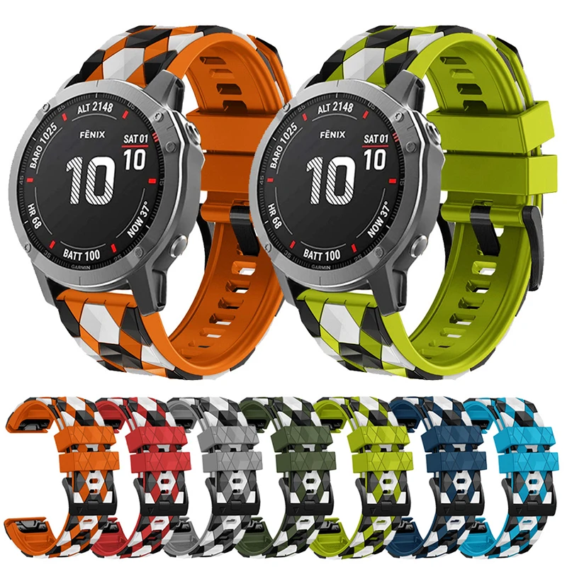 

26mm 22mm Smart Watch Strap For Coros VERTIX 2 Wristband mk1 MK2 Mk2i Fenix 7 7X 6 6X Pro 5 5X Plus MARQ Gen 2 Silicone Bracelet