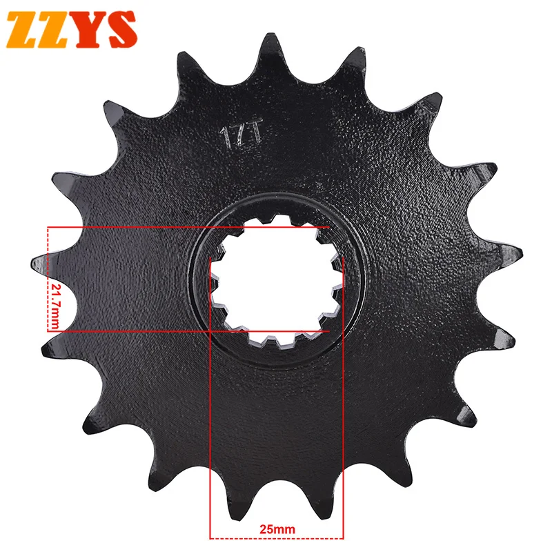 

520 17T 17 Tooth Front Sprocket Gear Wheel Cam Pinion For Kawasaki ZX-10R ZX10R ZX 10R ZX1000 Ninja 1000 ZX1000C ZX1000D ZX1000E