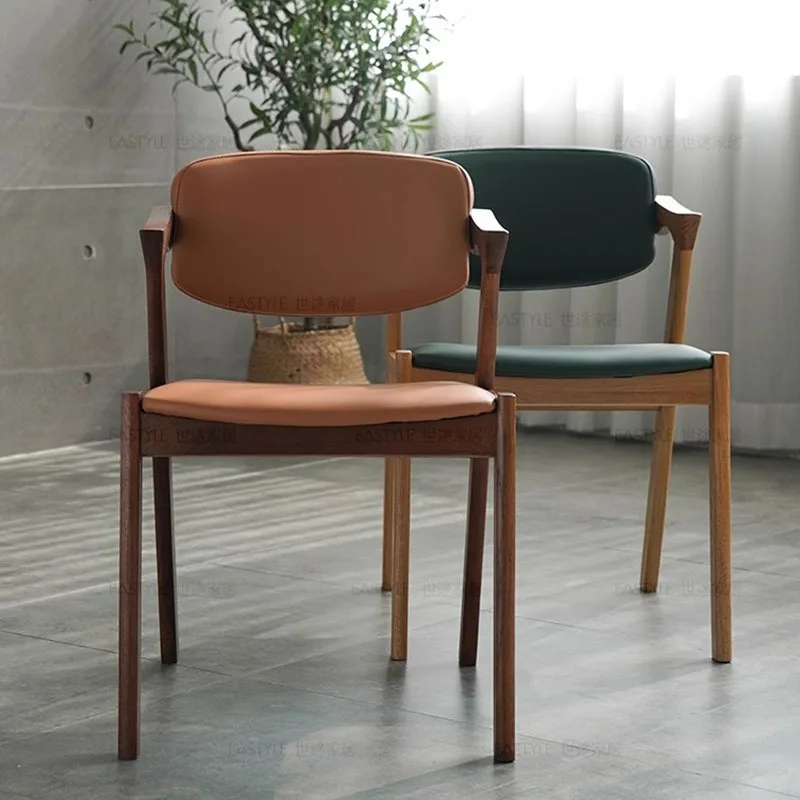 

Design Kitchen Backrest Dining Chairs Accent Stool Outdoor Cafe Nordic Dining Chairs Relaxing Stoelen Home Furniture YX50DC