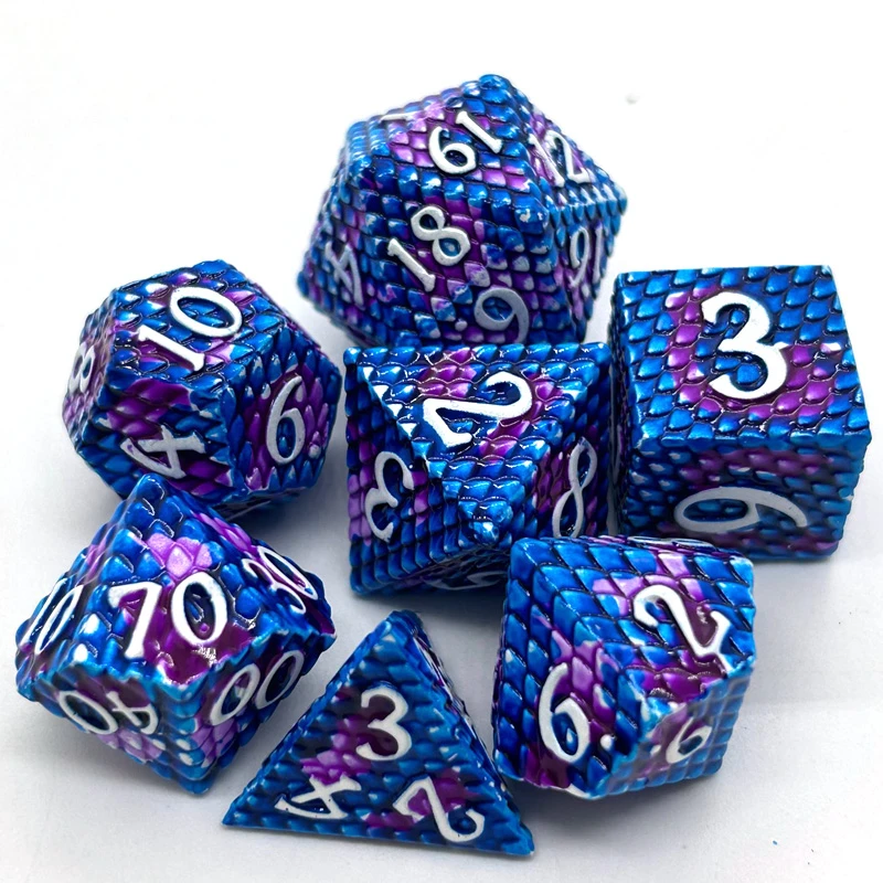 Dnd Metal Dragon Scale Dice Dice Dragons Store Metal Dice Set Dragon Dragon Metal Aliexpress