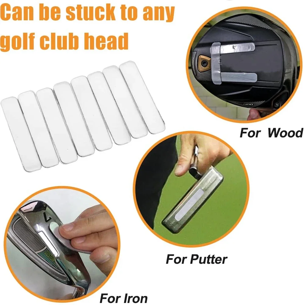 Golf Weighted Lead Tape Strips - 10 Pack Adhesive Strips