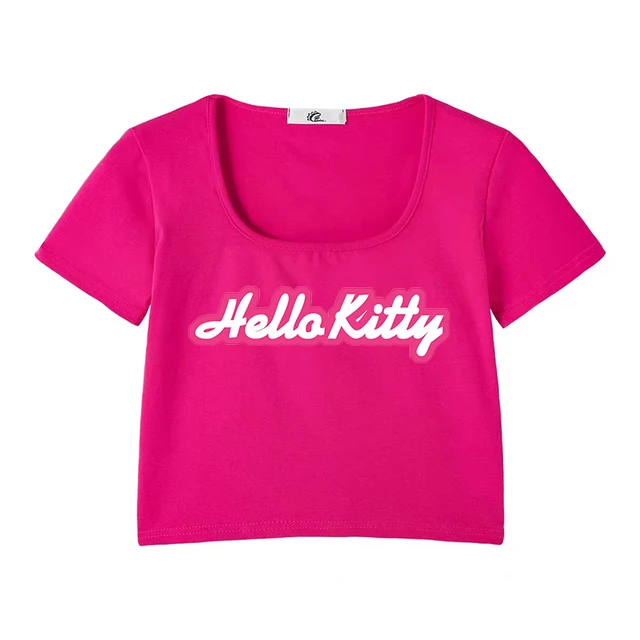 Versatile and easy to style t-shirt for anime and Hello Kitty fans.