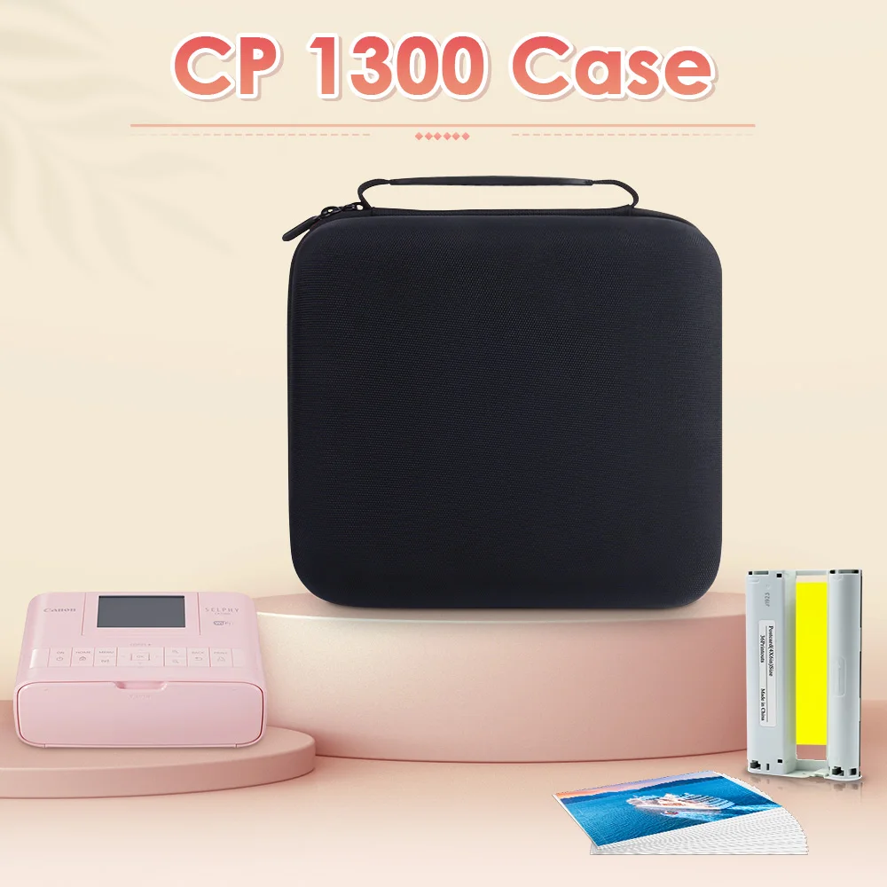 Estojo Rígido Impermeável para Impressora Fotográfica Protetora de Viagem Bolsa de Armazenamento Canon Selphy Cp1300 Cp1200 Kp36in Kn108in - Imagem 6
