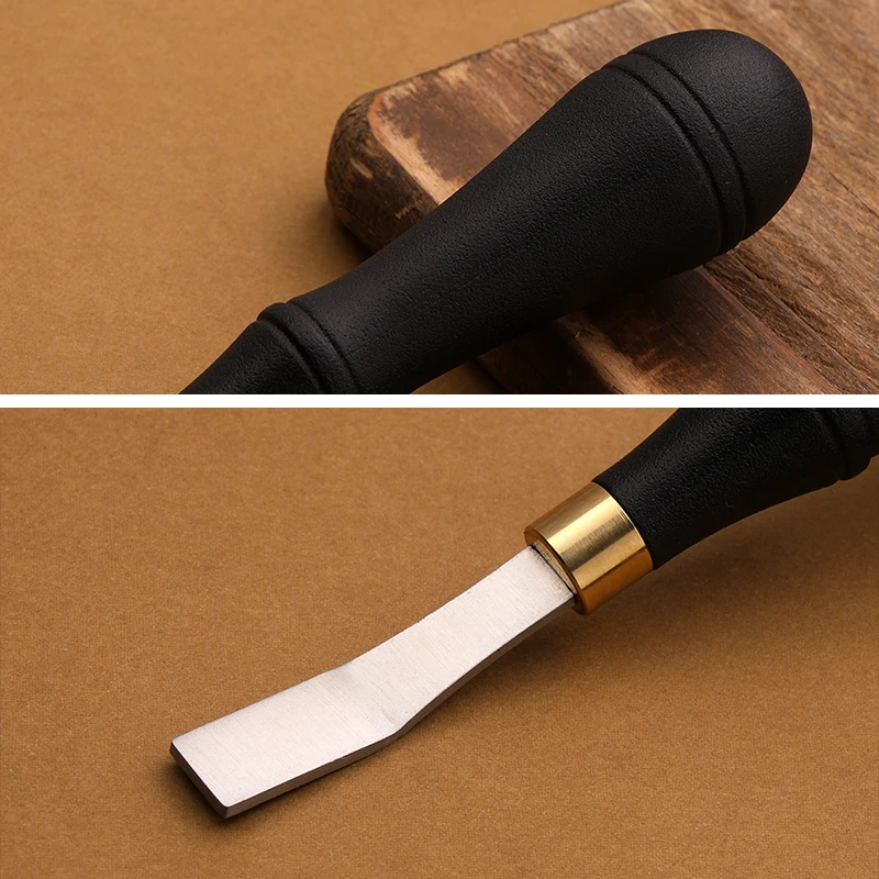 1PC Silicone Handle Rough File Leather Tool DIY Leather Surface Edge Treatment Polished Rough Sun Grain ,3/5mm