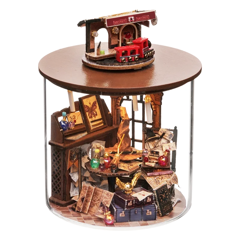 Doll House Kit Dollhouse Accessories Doll House Mini DIY Kit For Doll House Making Assembling Room Models Furniture Wooden Crafts
