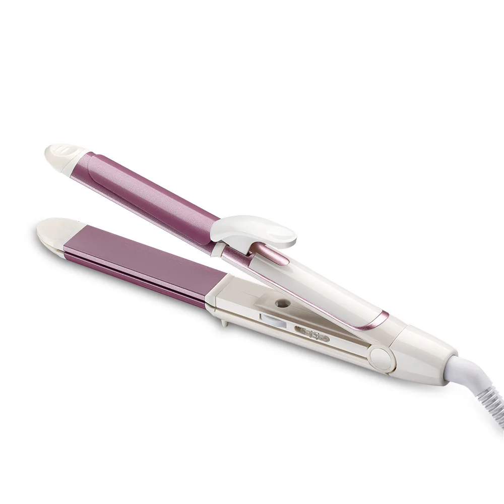 Hair Tools 3 in 1 Electric Hair Curler Straightener Tourmaline Ceramic Styler Curling Iron