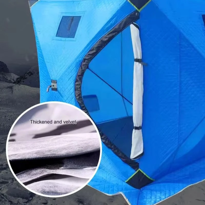Tente de pêche sur glace étanche hiver camping équipement pêche hivernale extérieur waterproof