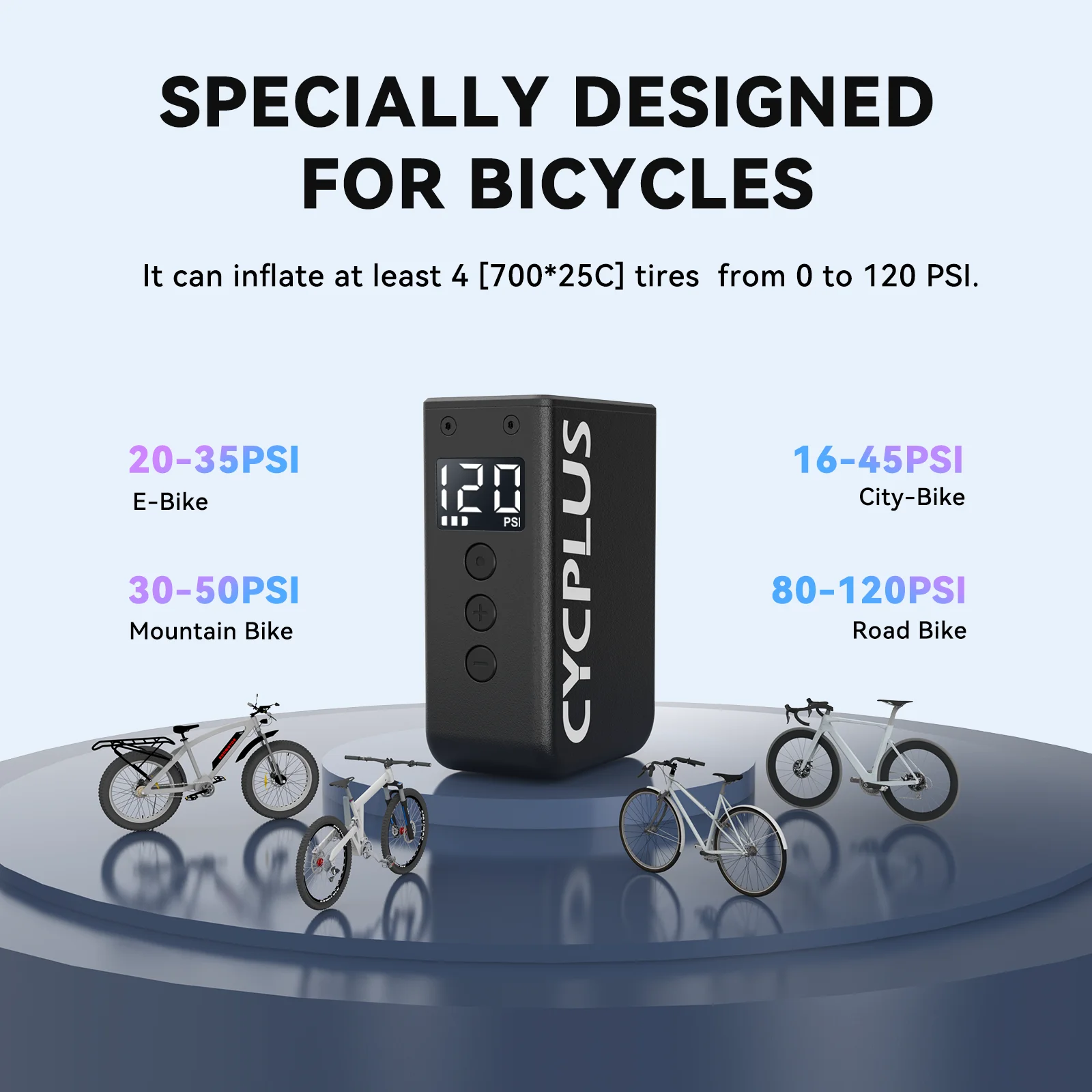 空気圧調整も可能 小型電動空気入れ「CYCPLUS」販売開始の