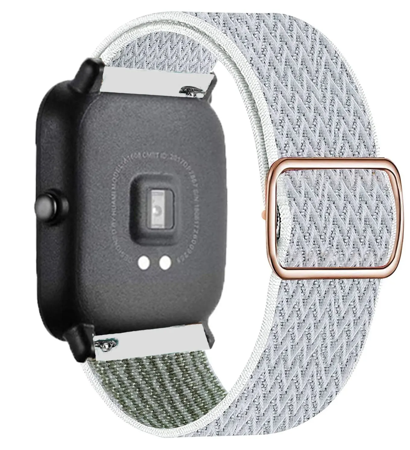 Nylon Loop Adjustable Elastic Bracelet Strap - 20mm/22mm