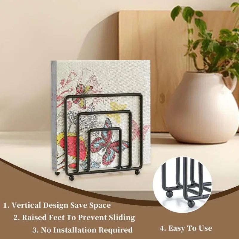 Storage Holder Iron Vertical Tissue Holder for Household and Daily Use
