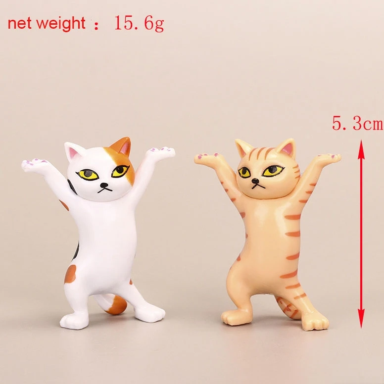

Set Funny Cat Pen Holder Toy Hold Everything Cat Earphone Bracket Home Decor Festival Decoration Charming Kitty Storage Set