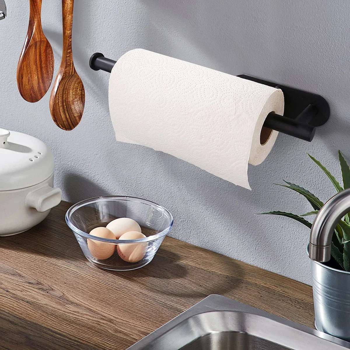 

Hot Sale Stainless Steel Kitchen Toilet Paper Holder Adhesive No Hole Punch Tissue Bathroom Accessories Hardwares Appliances