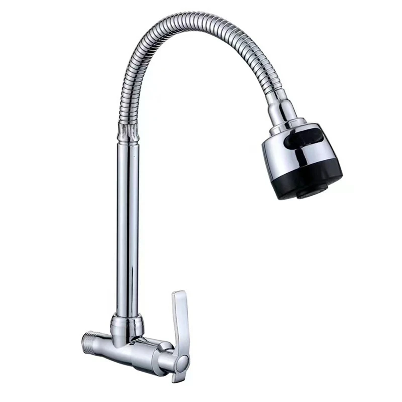 ABYN-Kitchen Faucet Stretchable Flexible Faucet With Nozzle Sink Washing Faucet Hanging Washing Faucet 4