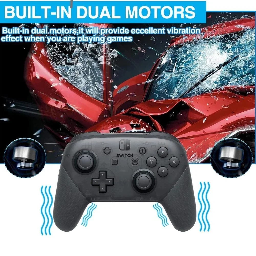 Nintendo Switch Pro Ʈѷ, NFC  Wake  ,  ̽ƽ, 6  ̷ HD ,   е