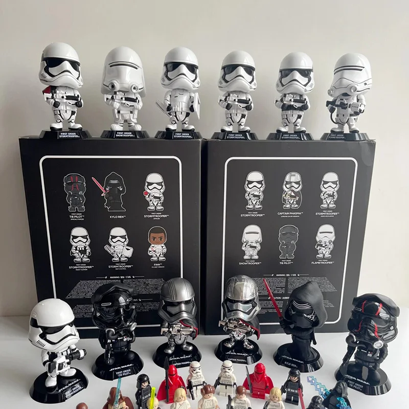 Star Wars Darth Vader Vader Commando Boba Fett Q Version Action Anime Figure Decor Model Car Decoration Gift For Kids 10Cm