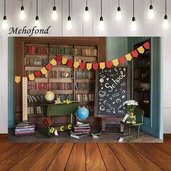 Mehofond 학교 사진 배경 칠판, 졸업식 어린이 생일 파티, 초상화 장식 배경, 사진 스튜디오
