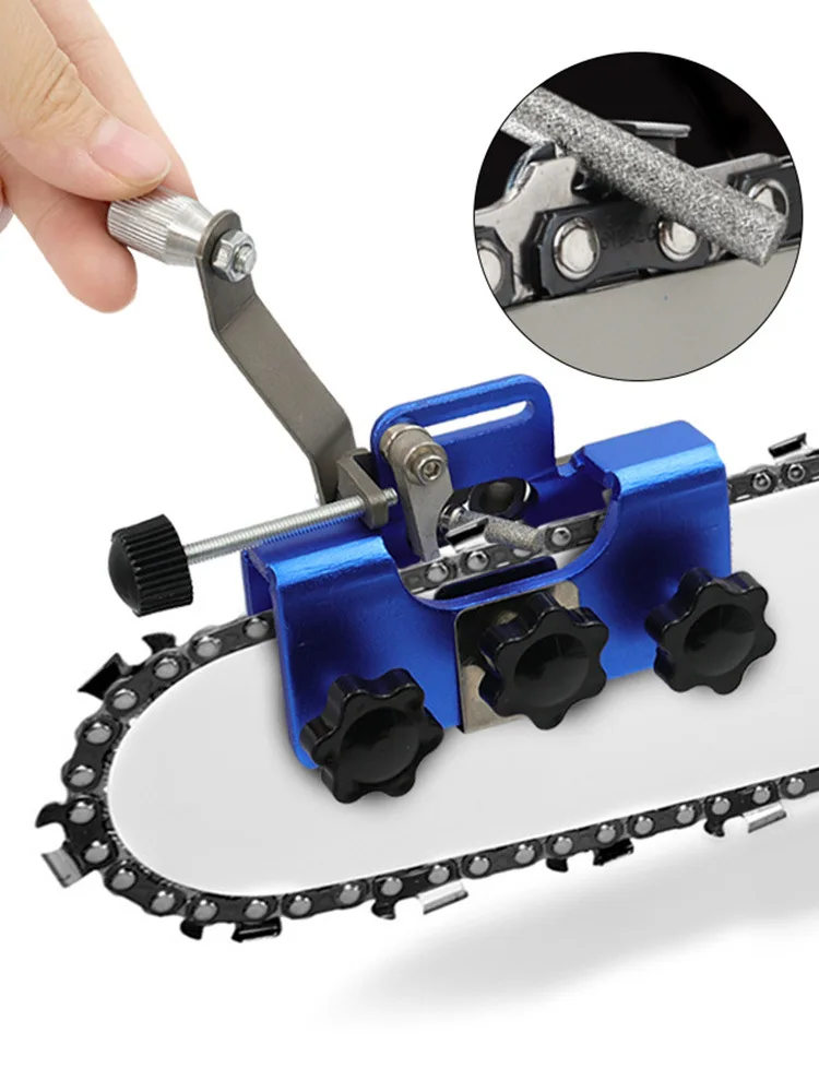 

Portable Hand Crank ChainSaw Sharpeners with 3 Heads Electric Grinder Tool for Sharpening Woodworking Grinding Stones