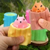 Funny Pop-Up Slow Rebound Squishy Cheese Mouse Cup Hand Antistress Reliever Squirrel Cup Toys for Children Adults 4