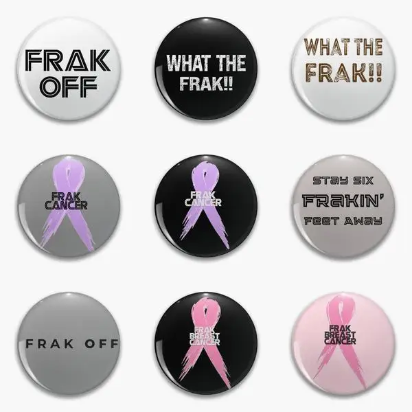 Frak Off What The Funny Silly Frack Can Soft Button Pin Spilla Amante Creativo Spilla Vestiti Cappello Divertente Gioielli Decor Badge