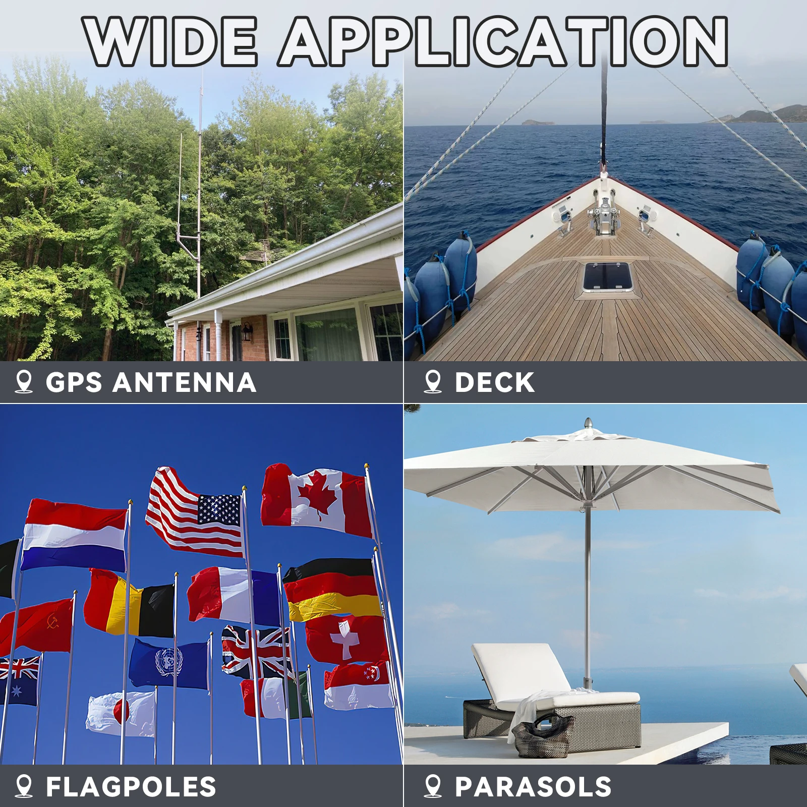 Outdoor WiFi Antenna Mounting Bracket Hardware Kit