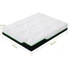 King Size Mattress for Pressure Relief,12 Inches Cooling Gel Memory Foam Hybrid Mattress, King Mattress in a Box with Individual 2