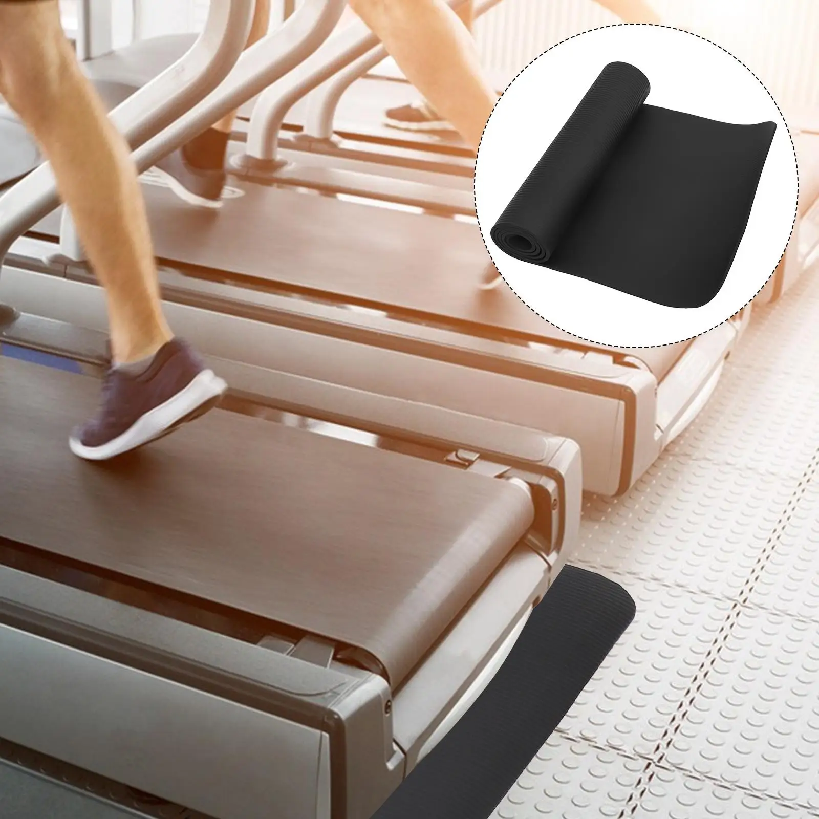 Treadmill Mat Treadmill Floor Rubber cushion Accessory Protector Pad Gym Fitness durable Exercise Equipment