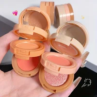 3-in-1 Makeup Palette, Matte & Pearlescent Texture Glitter Blush Highlighter Contouring 3-layer Palette 2
