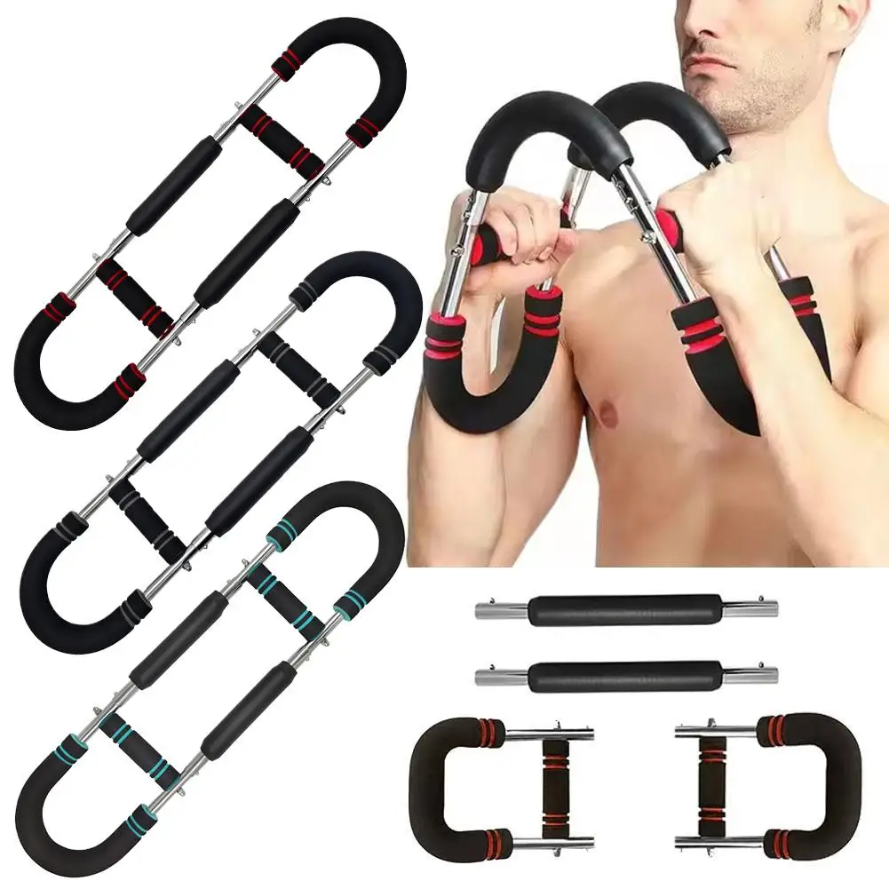 Multifunctional Adjustable U-Arm Chest Expander Adjustable Twister Arm Exerciser U-Shaped Wrist Strength Trainer Chest Expander