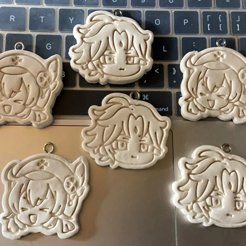 Anime Genshin Impact Cookie Cutters Molds Cookie Stamp Pastry Tools Biscuit Mold for Baking Fondant Cutter