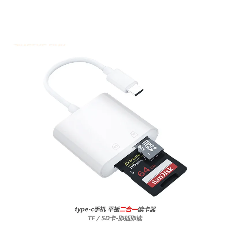  100 Pcs/lot SD 카드 유형 C Camero 카드 리더 어댑터 SD USB C USB3.1 OTG 카드 판독기 HUAWEI