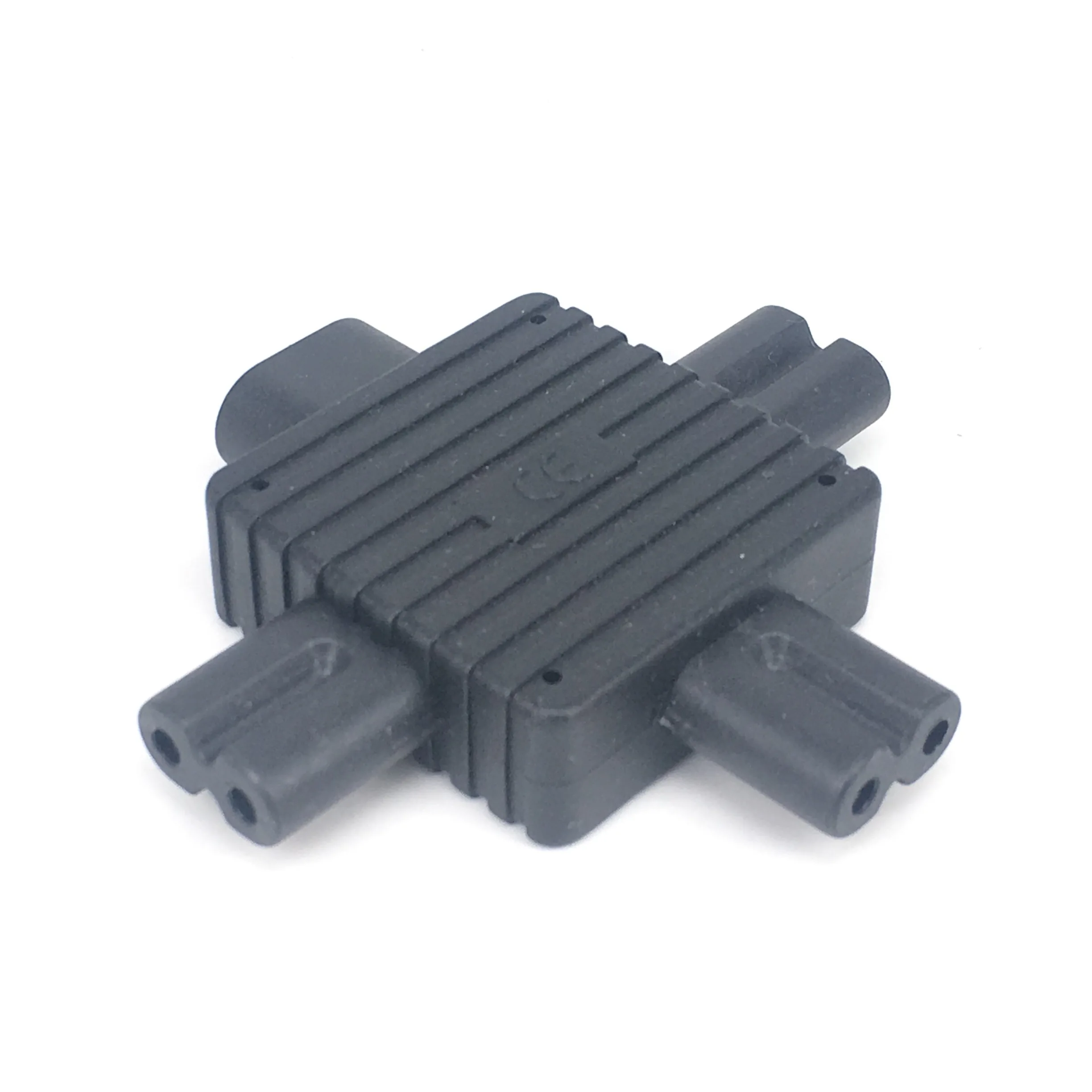 AC Adapter IEC 320 Figure 8 C8 Male to 3X Female C7 Splitter Power 90 Degree UP Right Down Angled AC Adapter for Power Supply 1 in 3 out