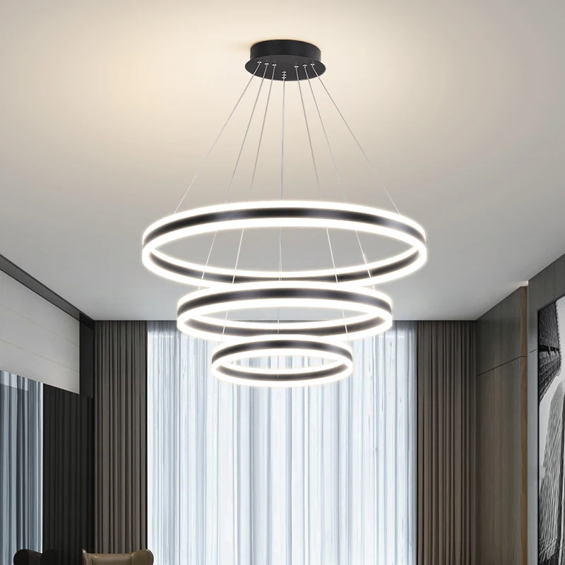 

New Modern Led Ceiling Chandeliers For Living Room Dining Table Restaurant Aluminum Hotel Home Decor Indoor Lighting 110v 220v