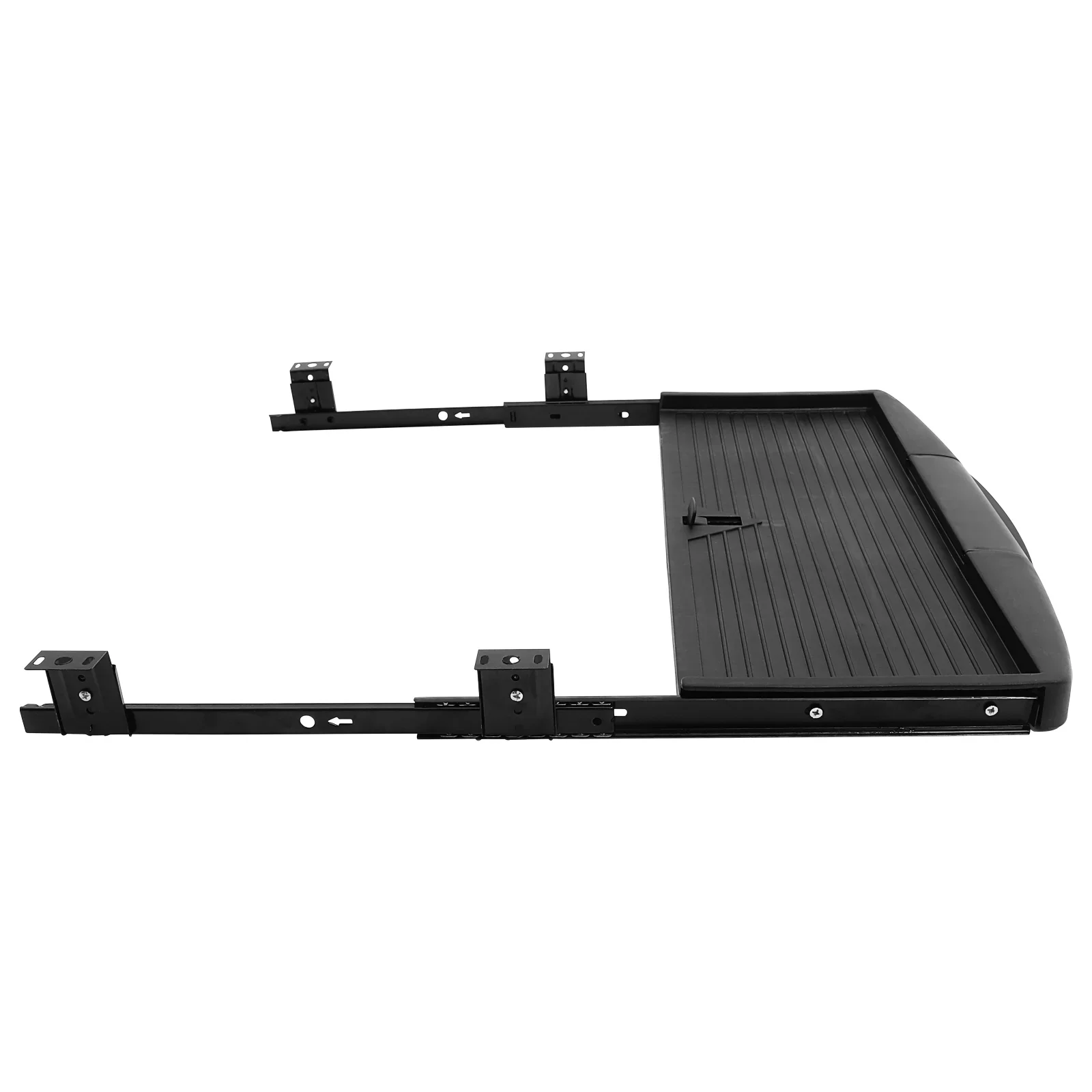 Under Desk Keyboard Tray Ergonomic Slide Out Platform for Computer Mouse and Keyboard Black