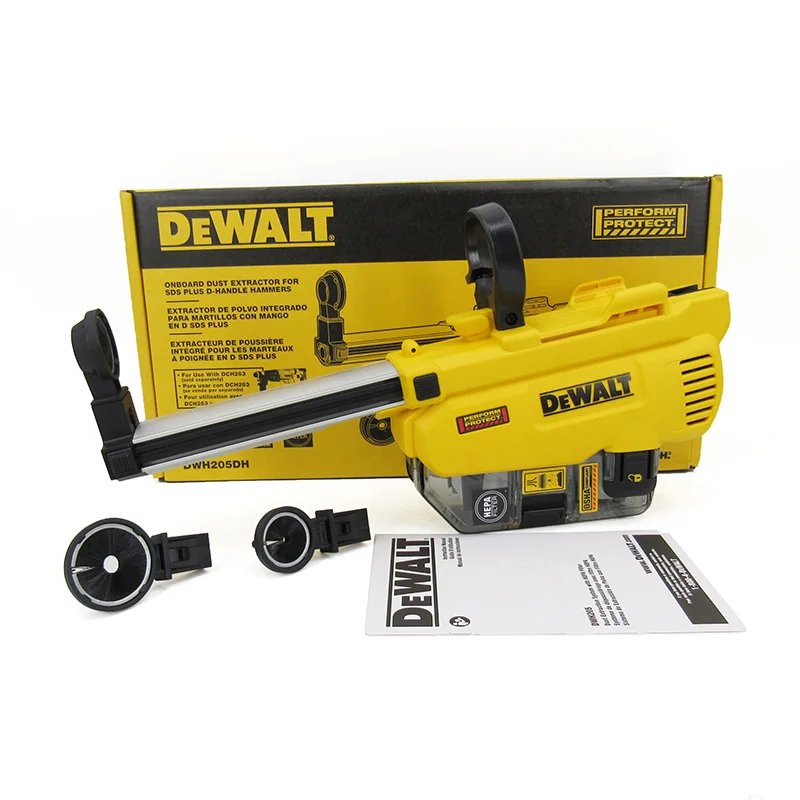DEWALT DCH263 SDS Plus 1-1/8-Inch 20V MAX Brushless D-Handle Rotary Hammer With DWH205DH Dust Extractor, Tool Only 4