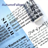 Special oil PET Washi Tape Motivational Quote Transparent Stickers Decorative Adhesive Tape For Scrapbooking Journal Stationery 2