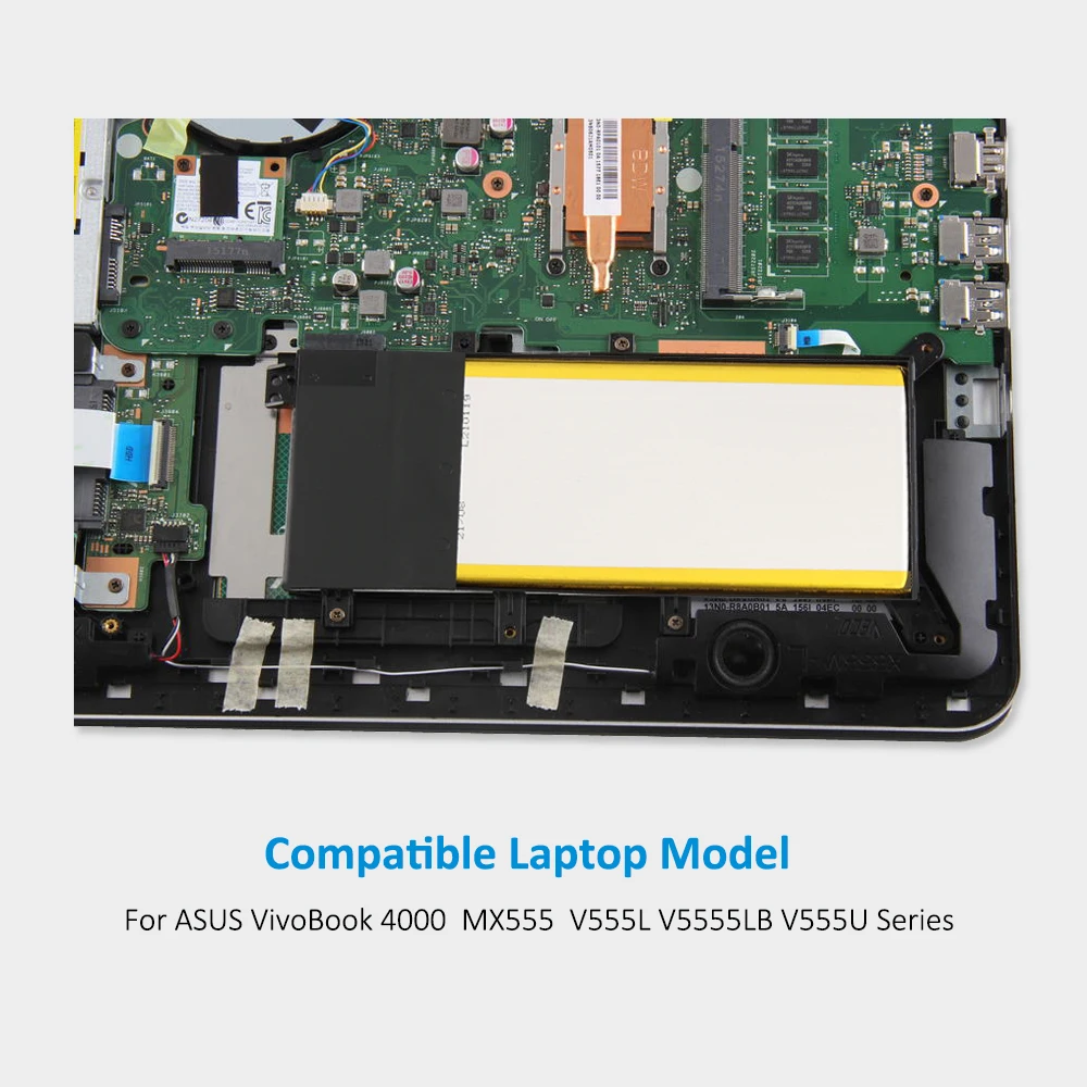 Kingsener-bateria para Computador Portátil Nova C21n1408 para Asus Vivobook 4000 Mx555 V555l V555lb V555u Series 7.6v 37wh Anos de Garantia - Imagem 6