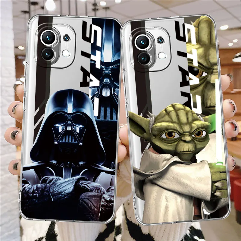 Custodia Per Xiami Mi Poco X3 Nfc 11T Pro X5 11 Lite 12 10T 9T 13 X4 F3 M5 M3 F1 12T C40 Tpu Clear Phone Coer Starwars Darth Vader